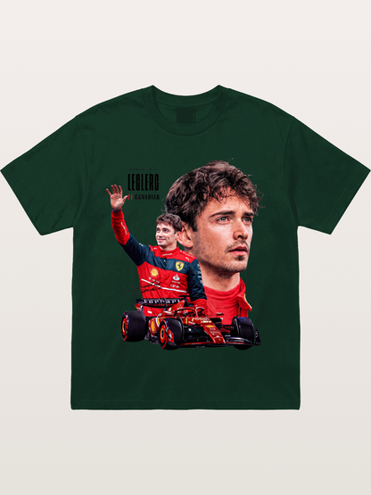 Leclerc Ferrari F1 Collage Art Gildan T-shirt
