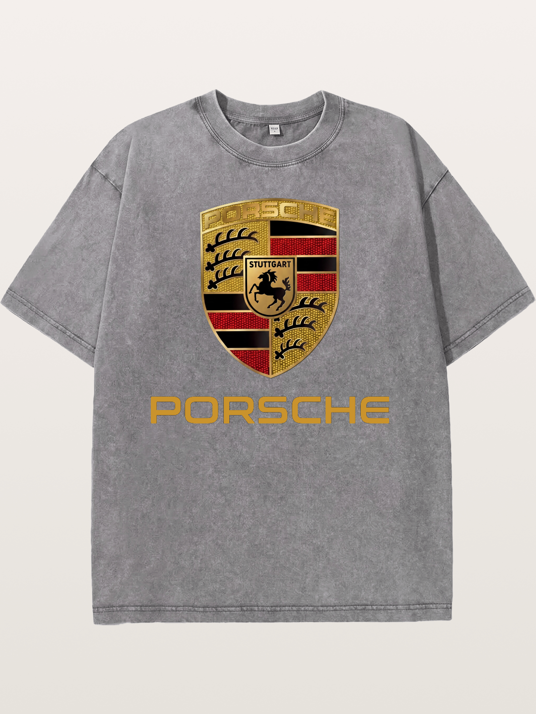 Porsche Golden Emblem Washed T-shirt