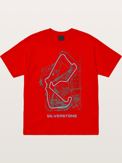 Silverstone F1 Circuit Map Cotton T-shirt