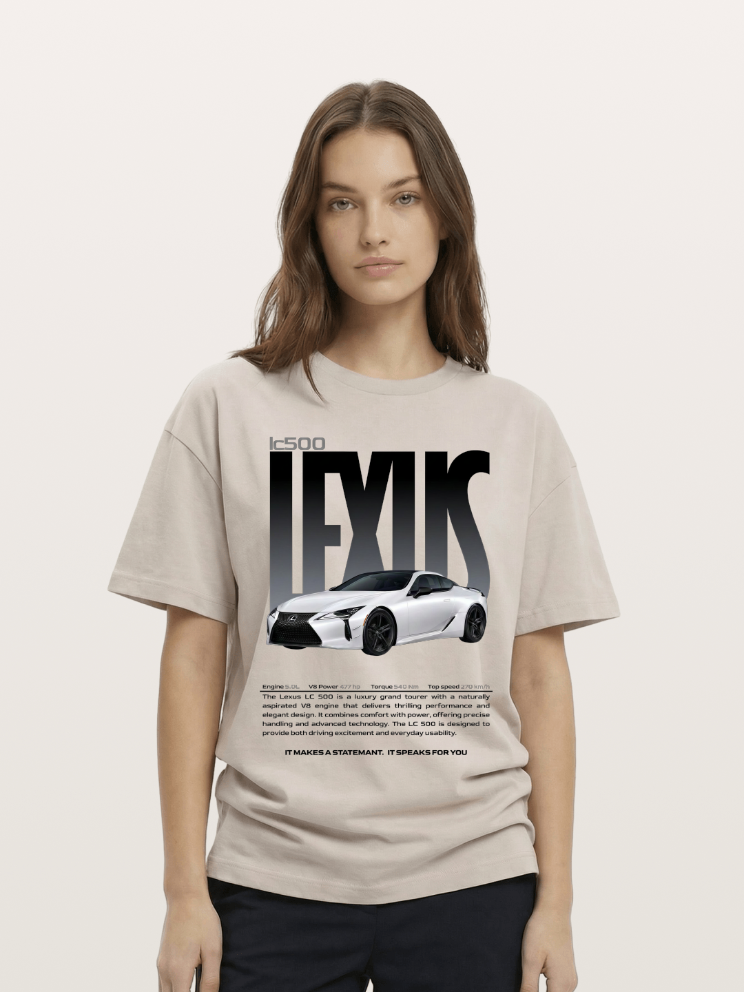 Lexus LC500 Magazine Style Poster Cotton T-shirt