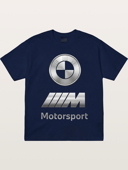 BMW Motorsport Metal Logo Art Gildan T-shirt