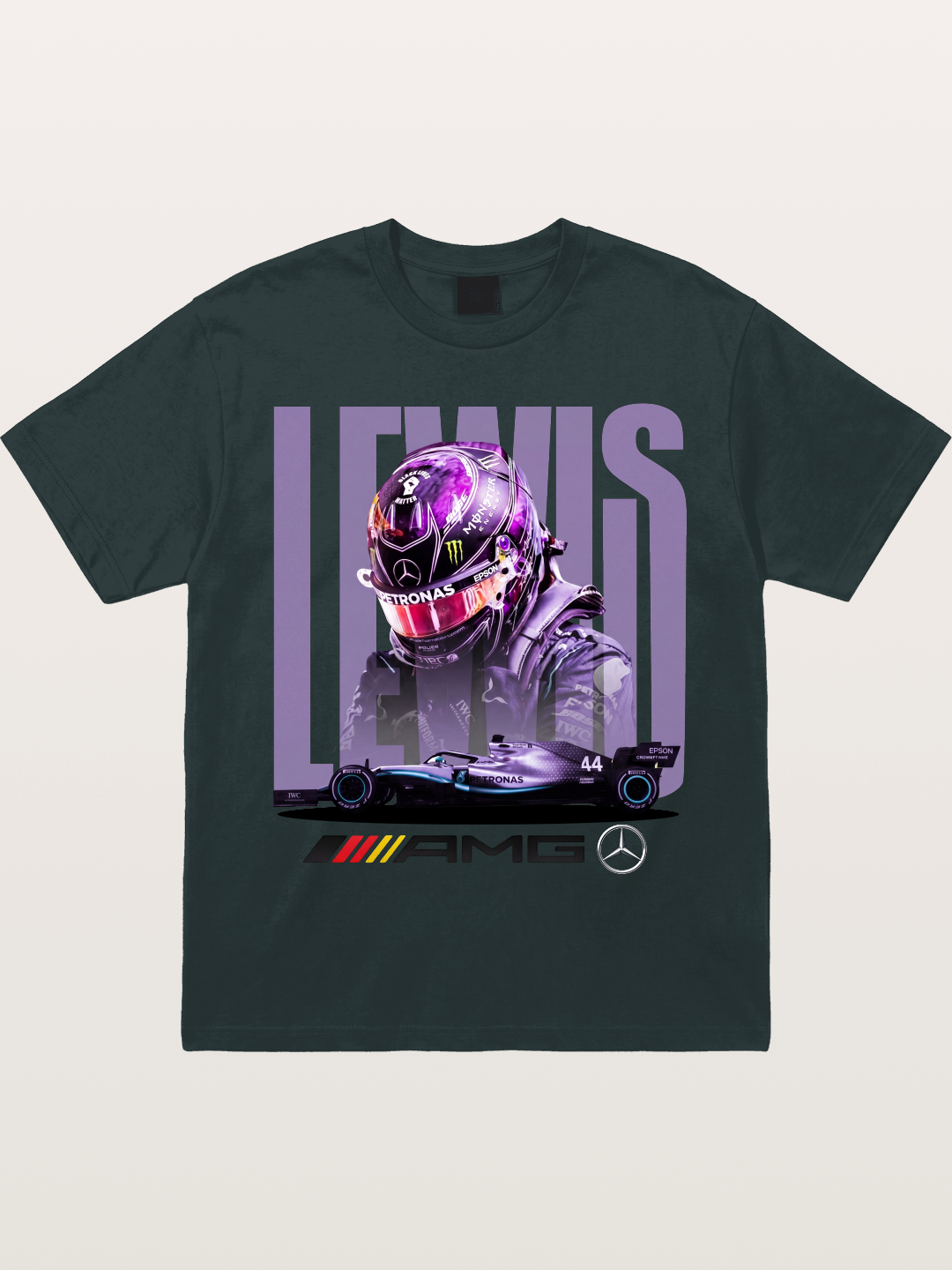 Hamilton 44 Mercedes F1 Gildan T-shirt