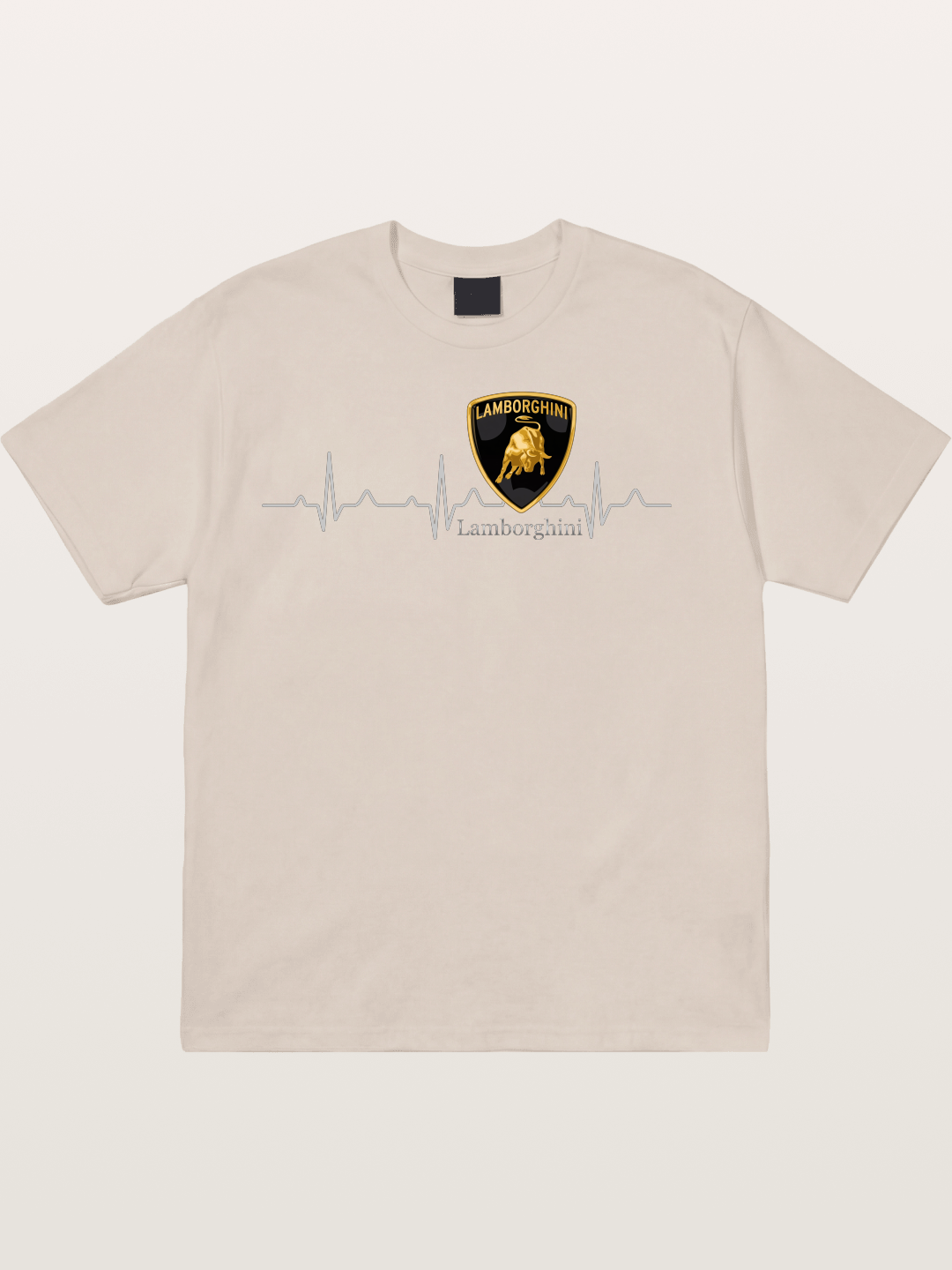 Lamborghini Heartbeat ECG Line Cotton T-shirt