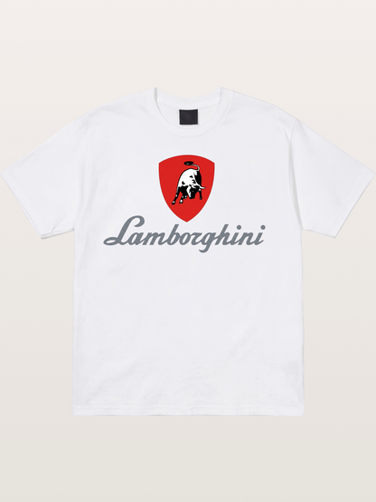 Lamborghini Red Bull Logo Cotton T-shirt