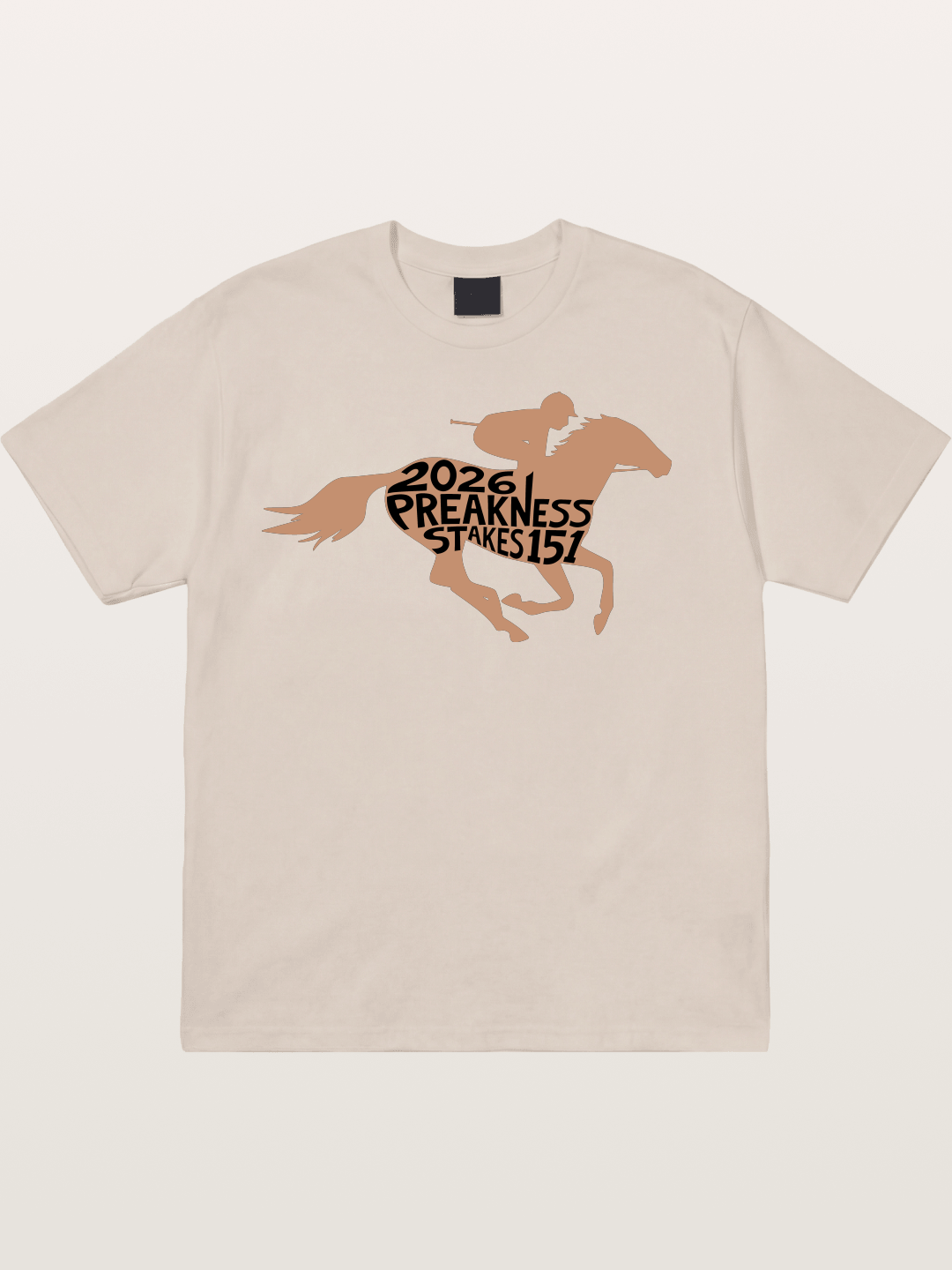 Preakness Stakes 151 Horse Silhouette Cotton T-shirt