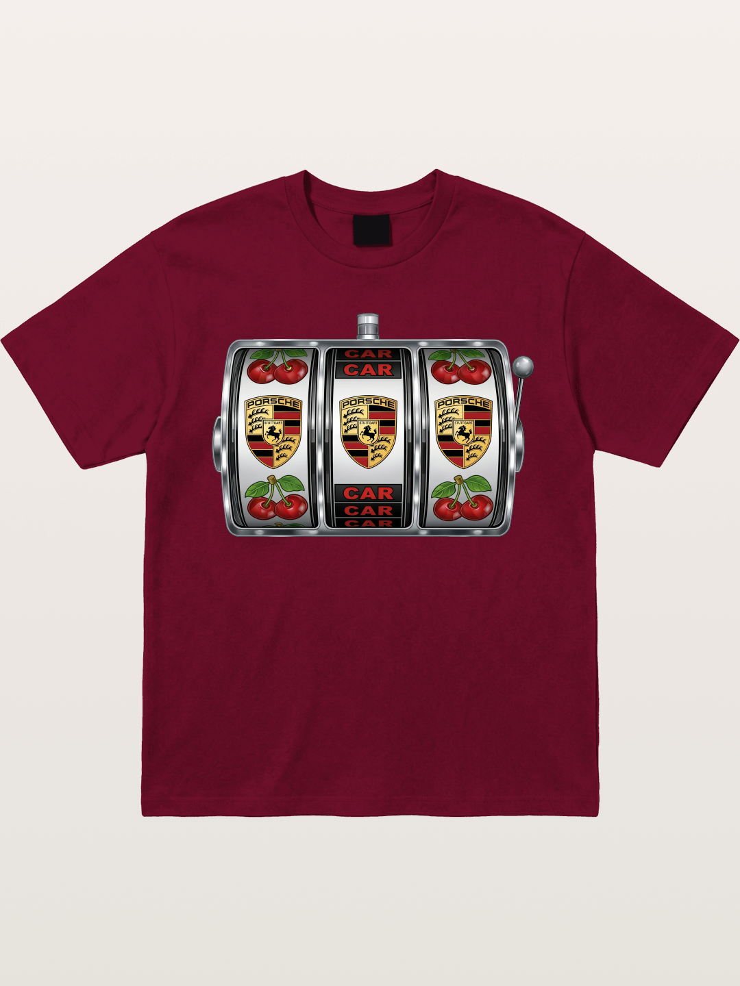 Porsche Slot Machine Art Print Gildan T-shirt