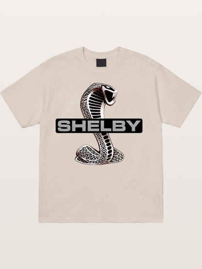 Shelby Cobra Logo Artwork Cotton T-shirt