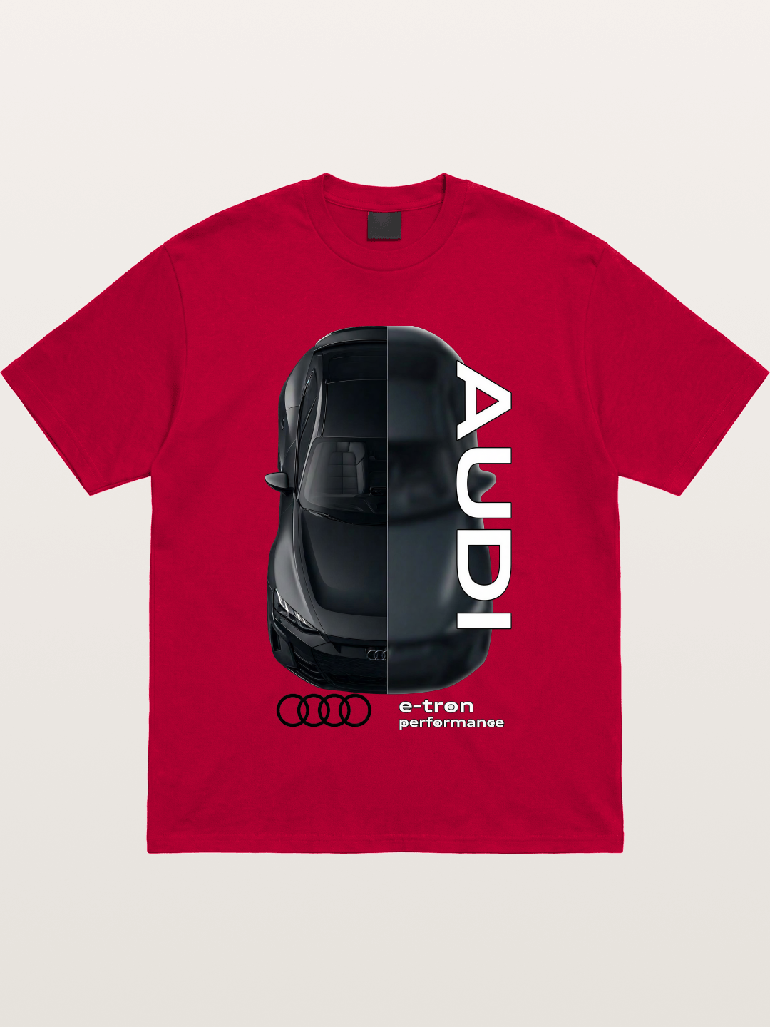 Audi E-Tron Split View Print Gildan T-shirt