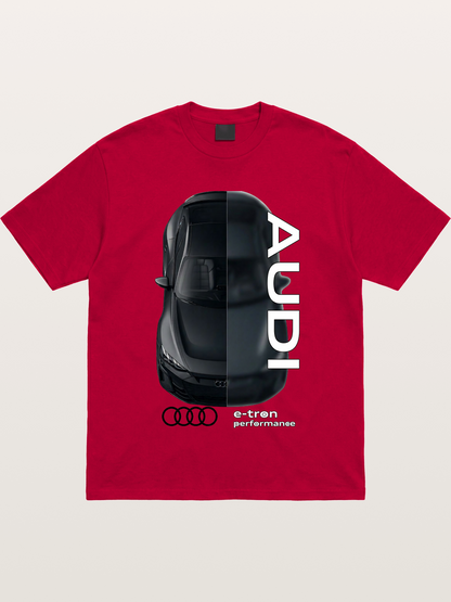 Audi E-Tron Split View Print Gildan T-shirt
