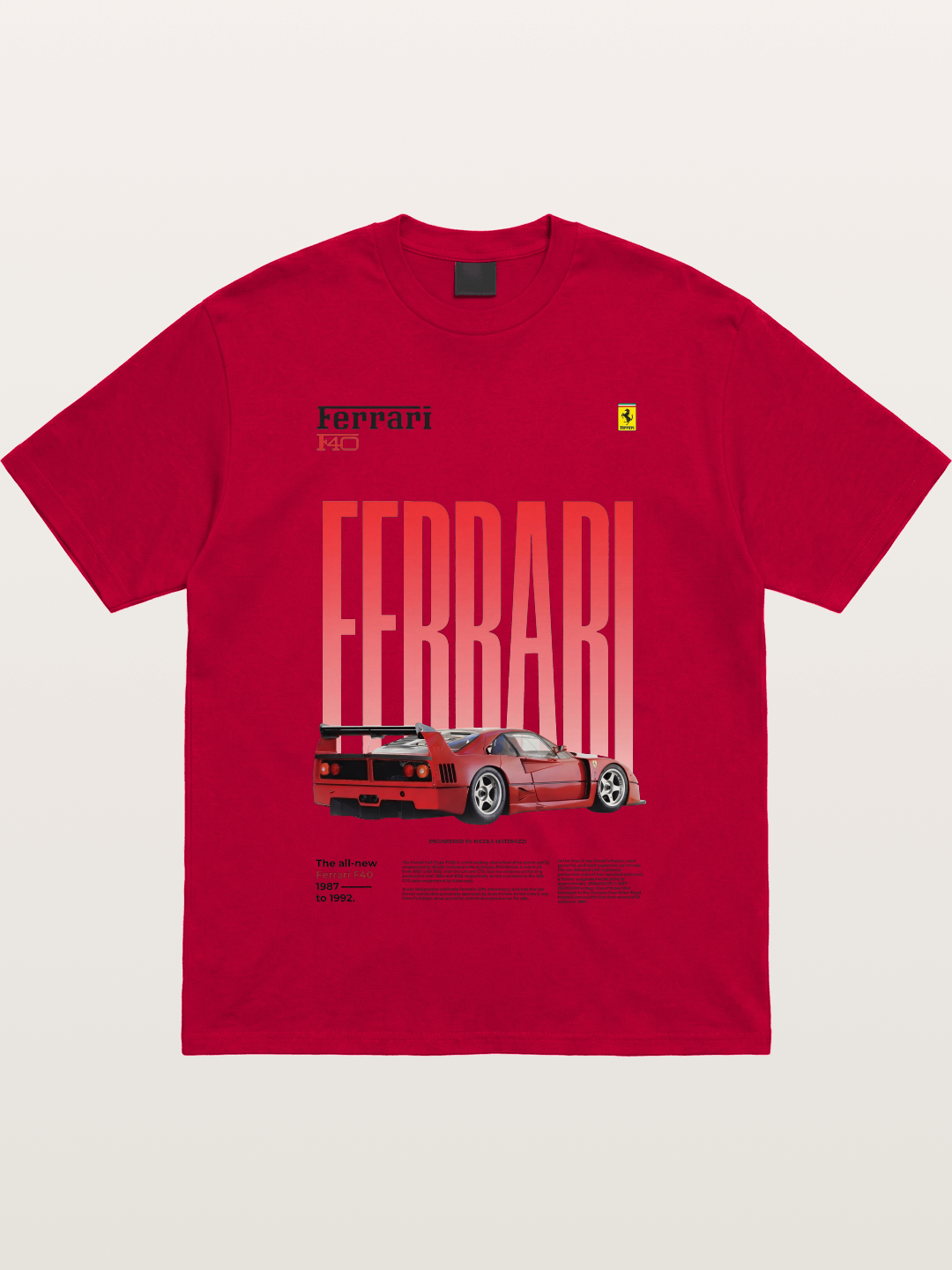 Gradient Red Gildan T-shirt