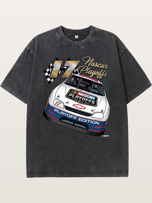 17 Playoff Edition Race Car Washed T-shirt