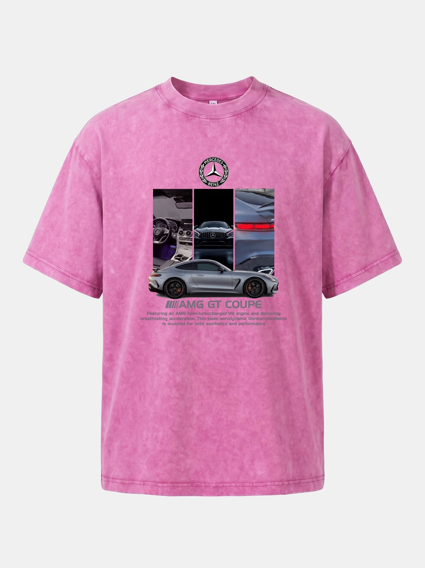 AMG GT Coupe Cabin And Exterior Mix Washed T-shirt
