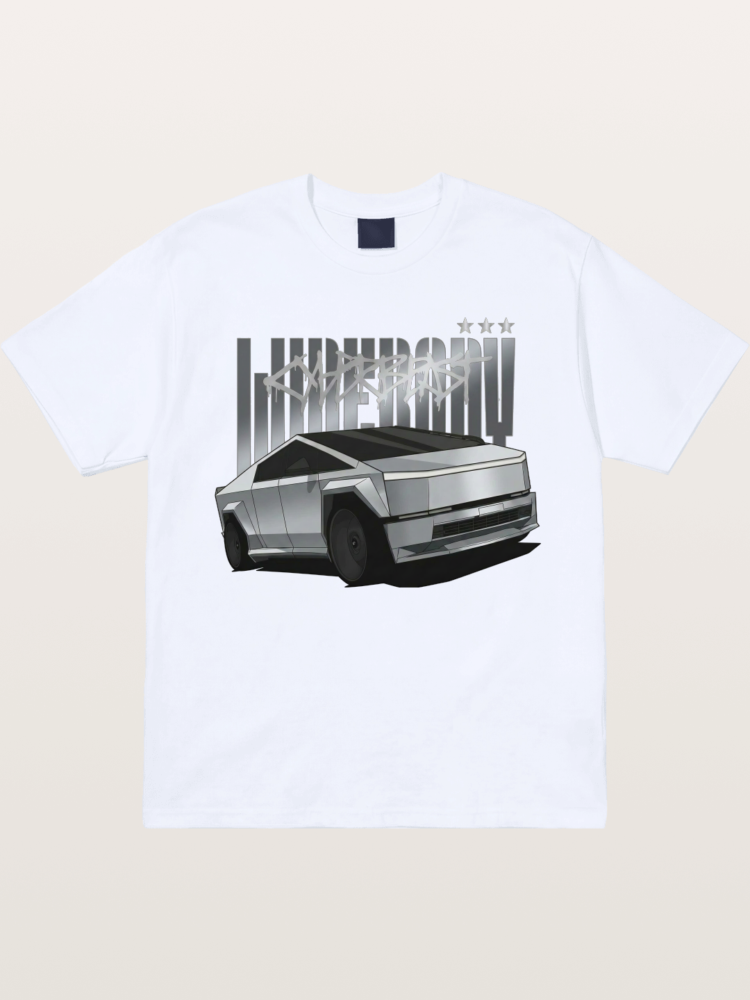 Cybertruck Graffiti Typography Gildan T-shirt