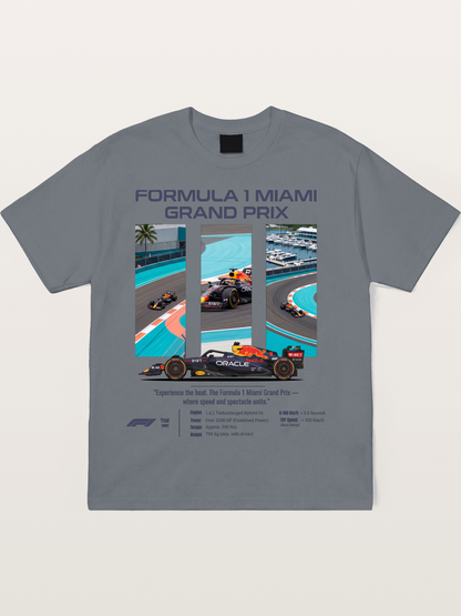 Miami Red Bull Race Art Cotton T-shirt