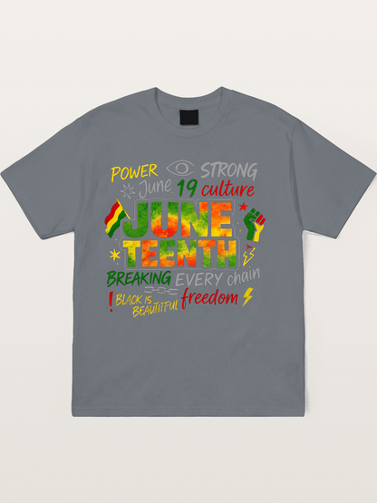 Juneteenth Breaking Every Chain Cotton T-shirt