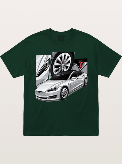 Tesla Model 3 Artwork Gildan T-shirt