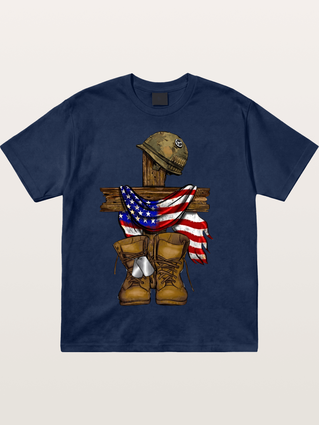 Military Cross Memorial Tribute Design Cotton T-shirt