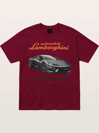 Lamborghini Temerario Grey Sports Car Gildan T-shirt