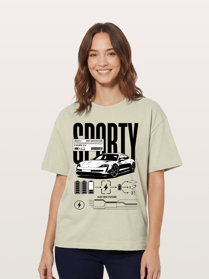 Electric Sporty Cotton T-shirt
