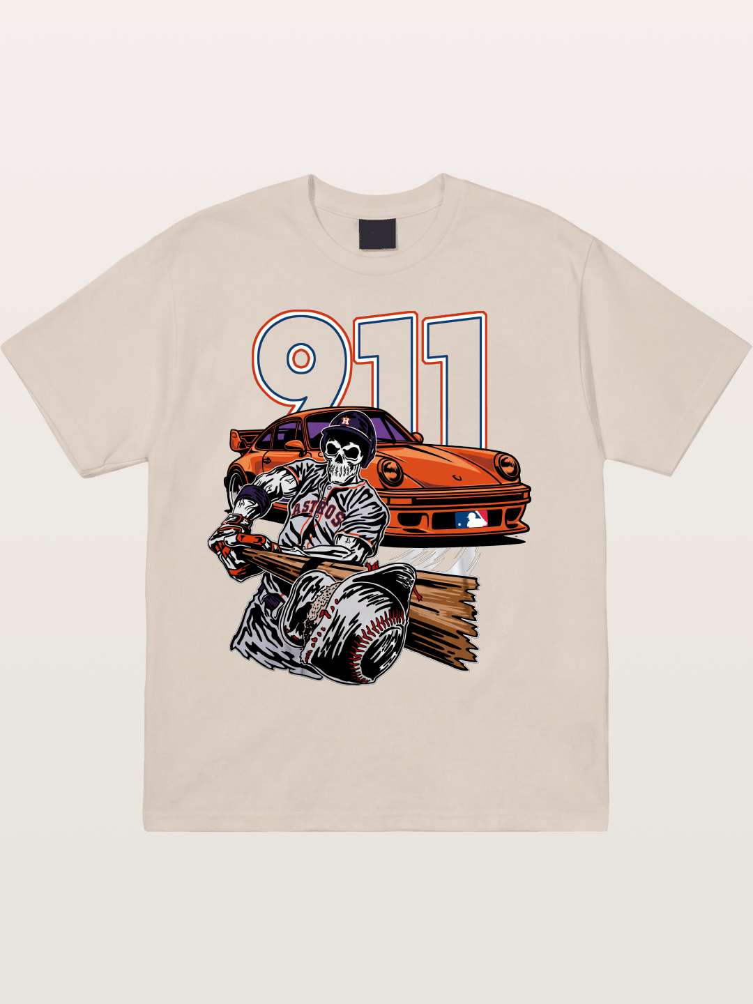 Skull Slugger Cotton T-shirt