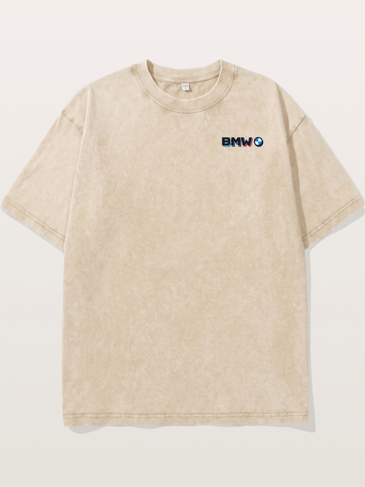 BMW Modern Typography Logo Washed T-shirt