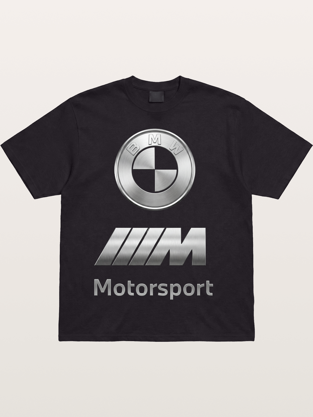 BMW Motorsport Metal Logo Art Cotton T-shirt