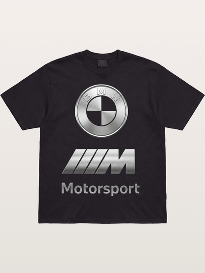 BMW Motorsport Metal Logo Art Cotton T-shirt