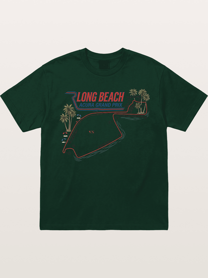 Long Beach Race Track Art Gildan T-shirt