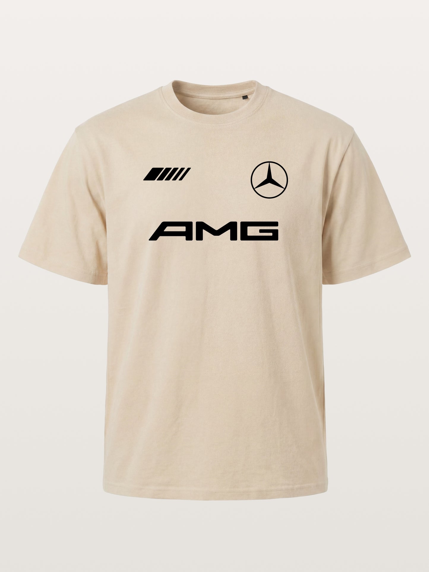 Bold Black AMG With Three Strip Mark Gildan T-shirt