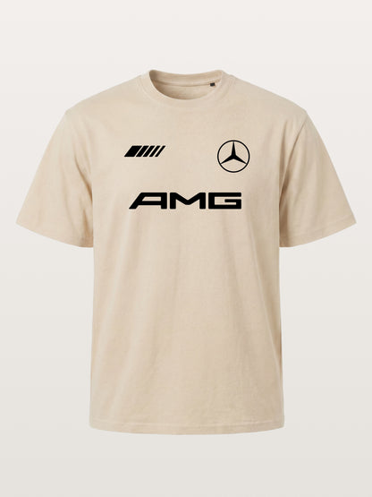 Bold Black AMG With Three Strip Mark Gildan T-shirt