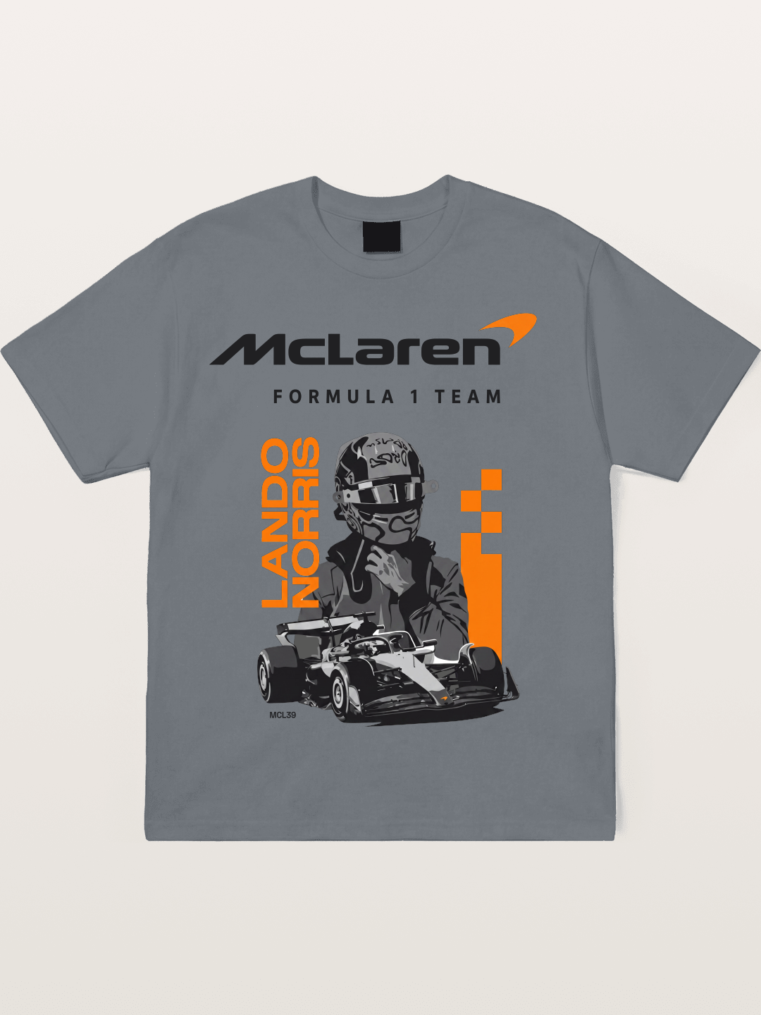 Lando Norris McLaren Portrait Cotton T-shirt