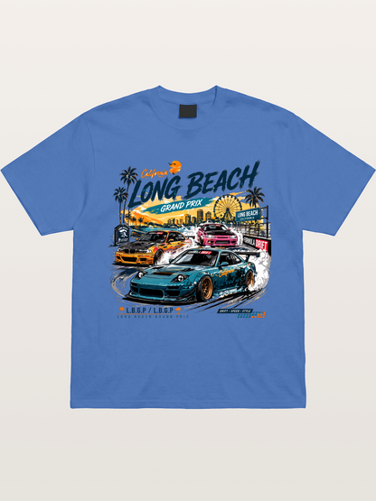 Long Beach Drift Racing Art Gildan T-shirt