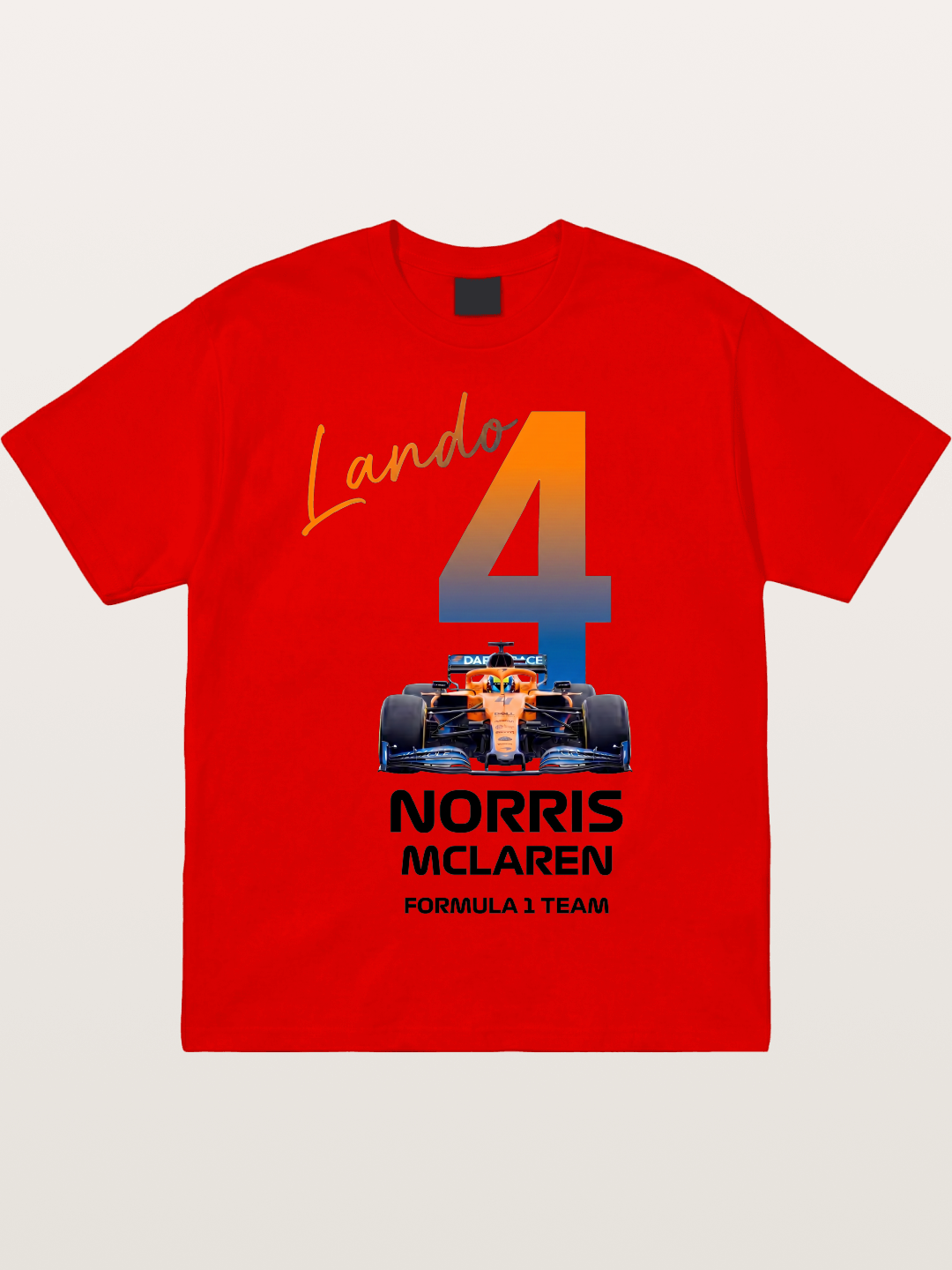 Lando Norris McLaren 4 Graphic Cotton T-shirt