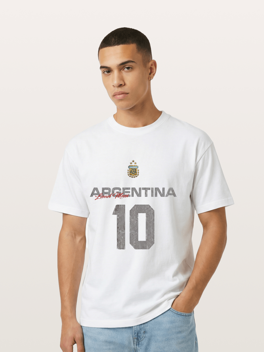 Argentina Messi 10 Retro Gildan T-shirt