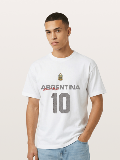 Argentina Messi 10 Retro Gildan T-shirt
