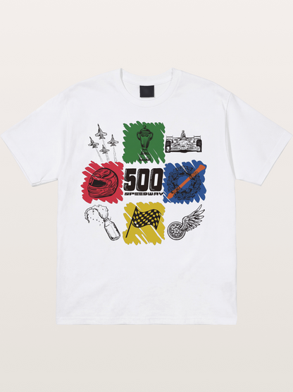 Indy 500 Sketch Cotton T-shirt