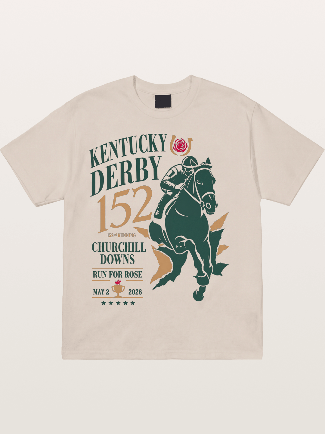 Churchill Downs Derby Silhouette Art Cotton T-shirt