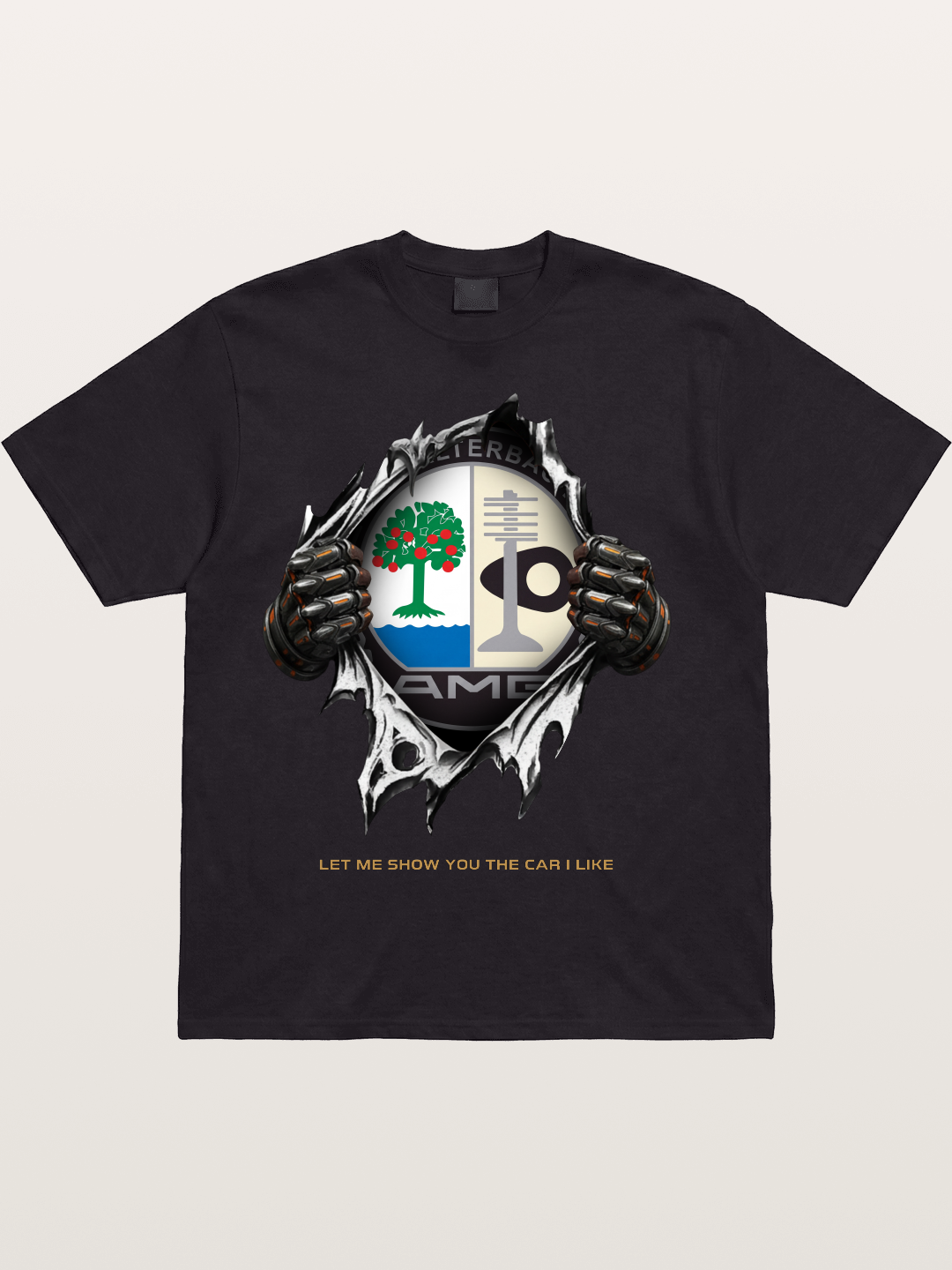 AMG Affalterbach Crest Tear Through Cotton T-shirt