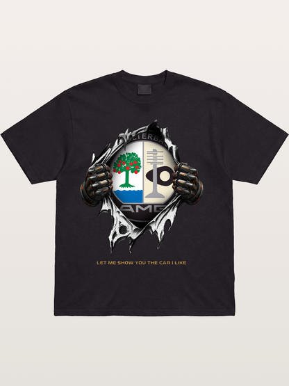 AMG Affalterbach Crest Tear Through Cotton T-shirt