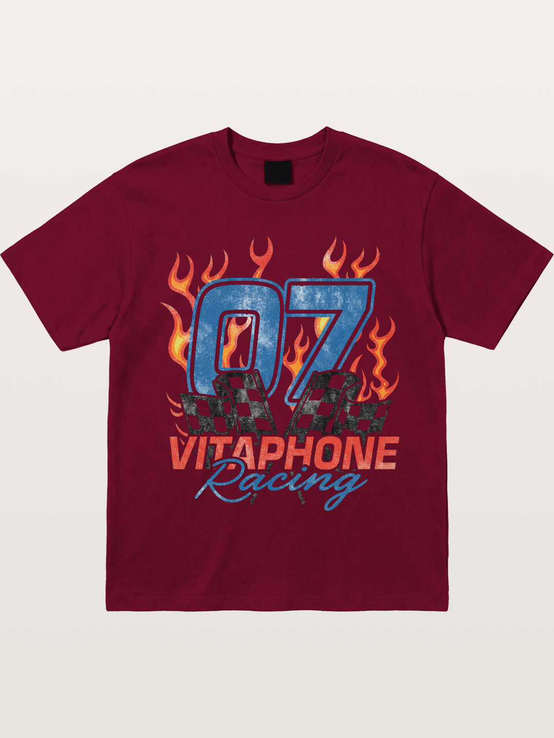 07 Racing Flame Gildan T-shirt