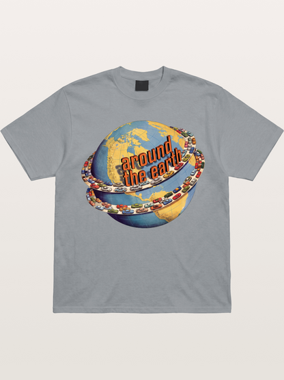 Global Cars Earth Illustration Gildan T-shirt
