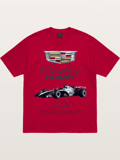 Checo Perez Cadillac F1 Print Gildan T-shirt
