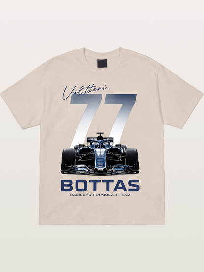 Valtteri Bottas Cadillac F1 77 Cotton T-shirt