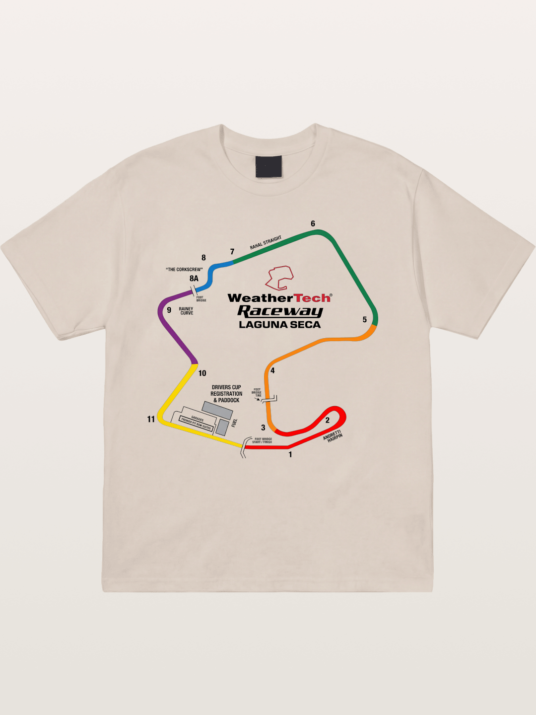 Corkscrew Track Cotton T-shirt