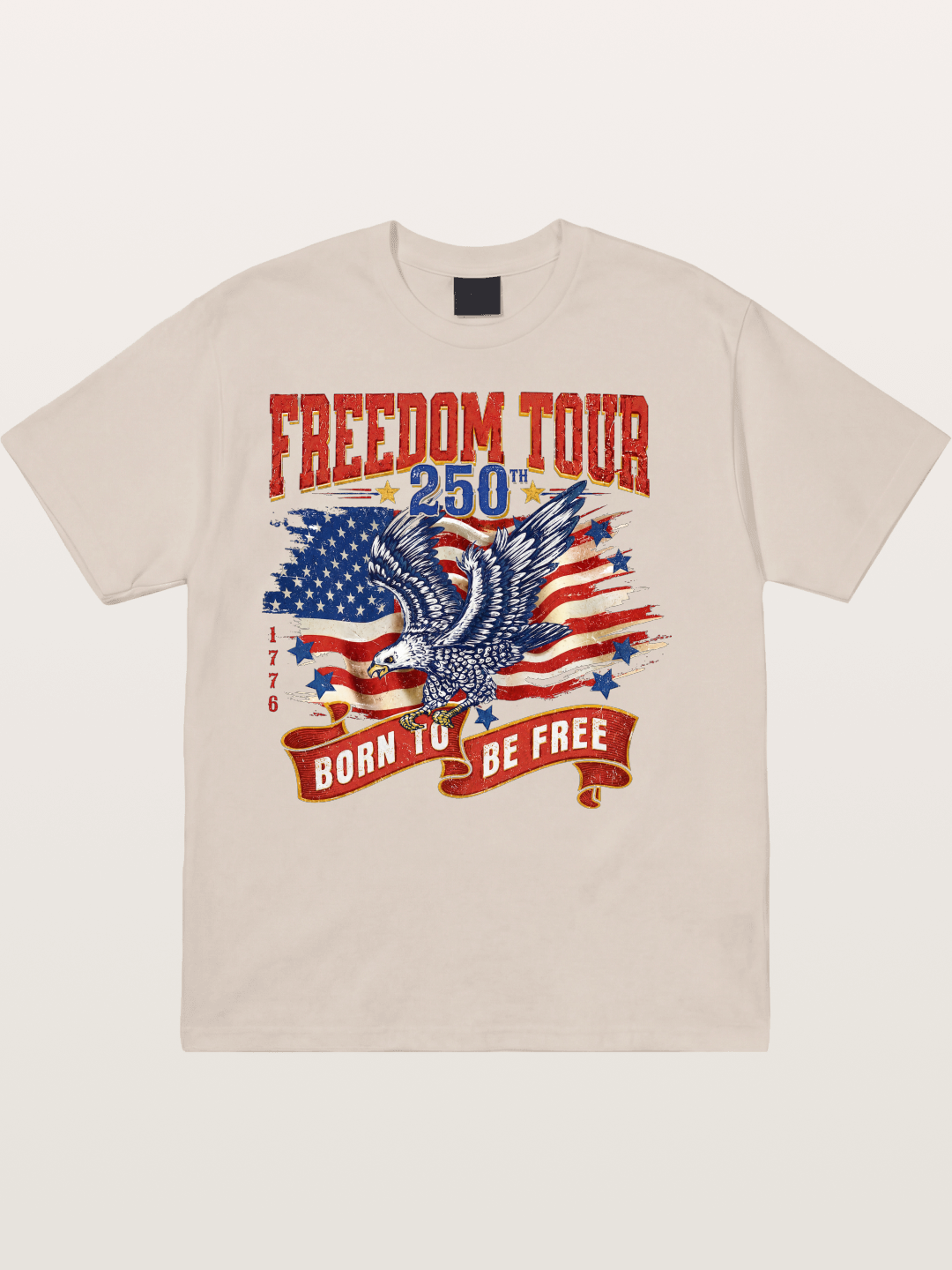 Freedom Tour Eagle Art Cotton T-shirt