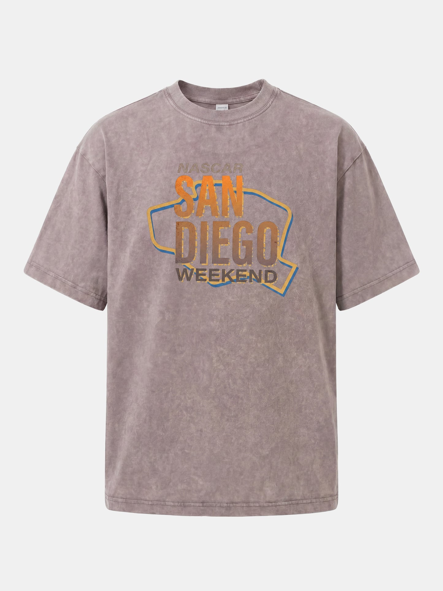 San Diego Weekend Vintage Typography Washed T-shirt