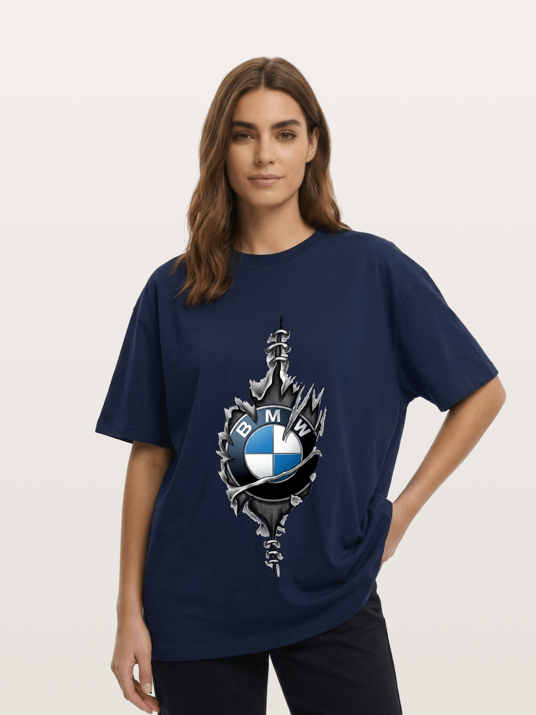 BMW Thorn Wreath Emblem Art Cotton T-shirt