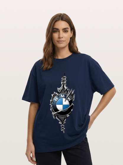 BMW Thorn Wreath Emblem Art Cotton T-shirt