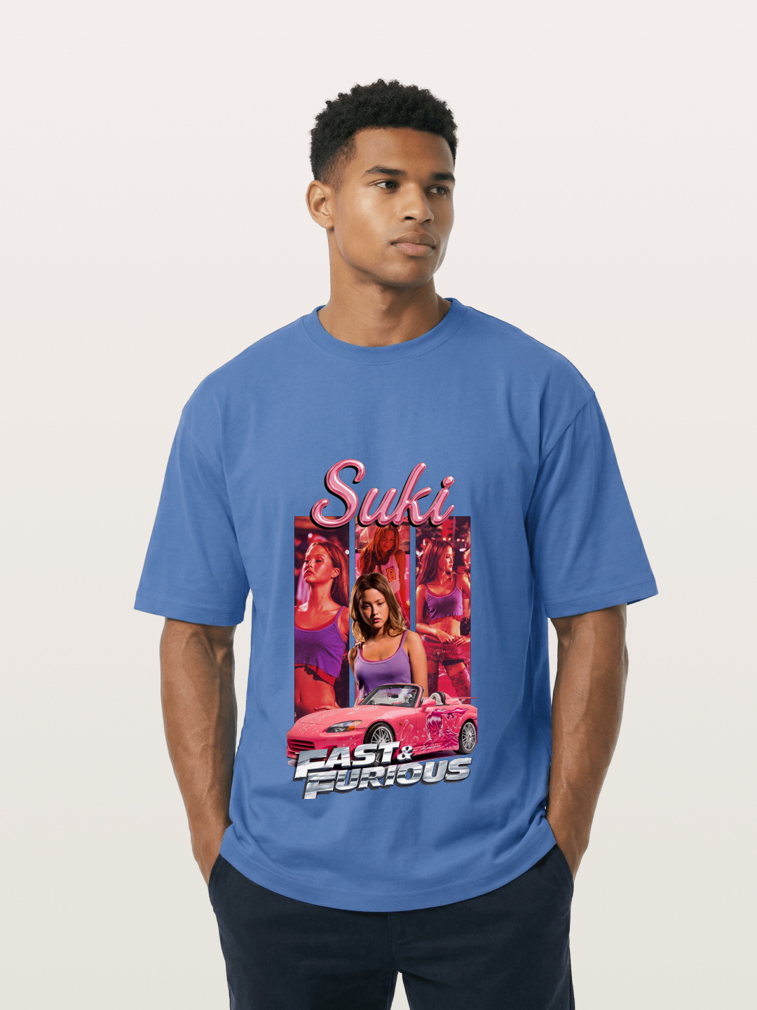 Fast & Furious Pink Crew Gildan T-shirt