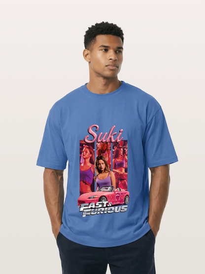 Fast & Furious Pink Crew Gildan T-shirt